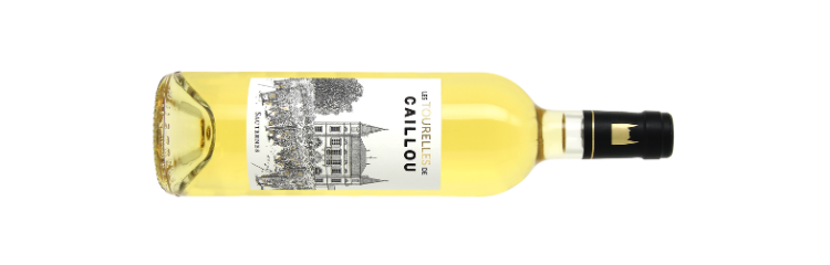 BOUTEILLE LES TOURELLES DE CAILLOU - CHATEAU CAILLOU© VIN BLANC MOELLEUX LIQUOREUX VIN FRAIS VIN FRUITE